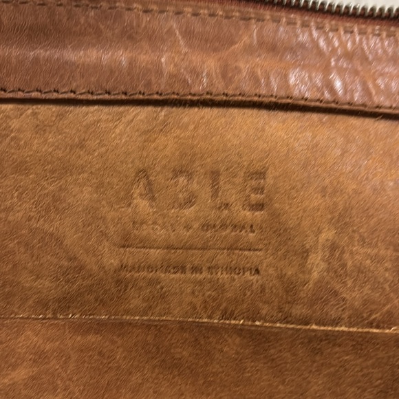 Able Oversized Tote Leather Zippered
Shoulder Cognac Bag - Picture 14 of 16